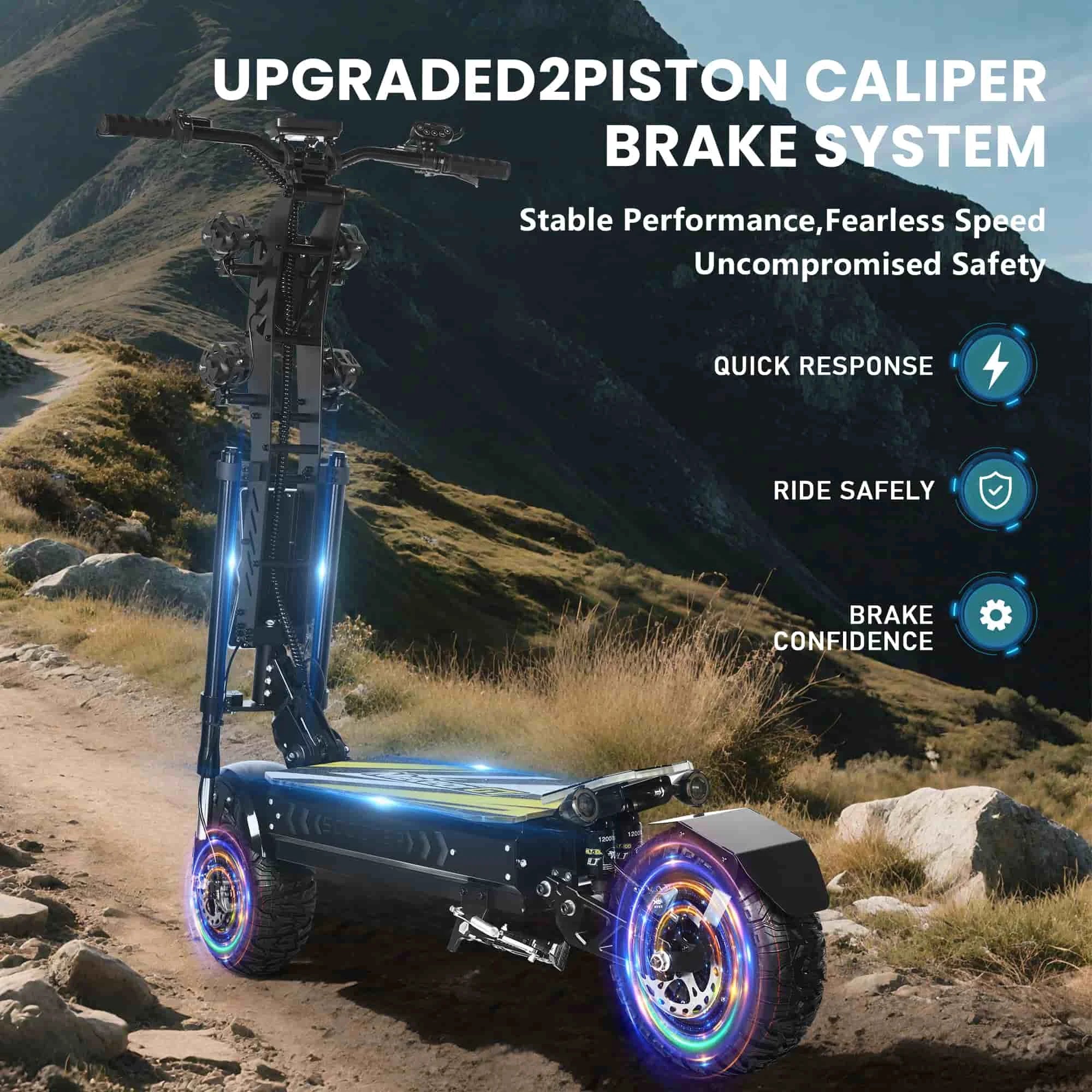 GLEERIDE A7 MAX Dual Motor Off-Road Scooter