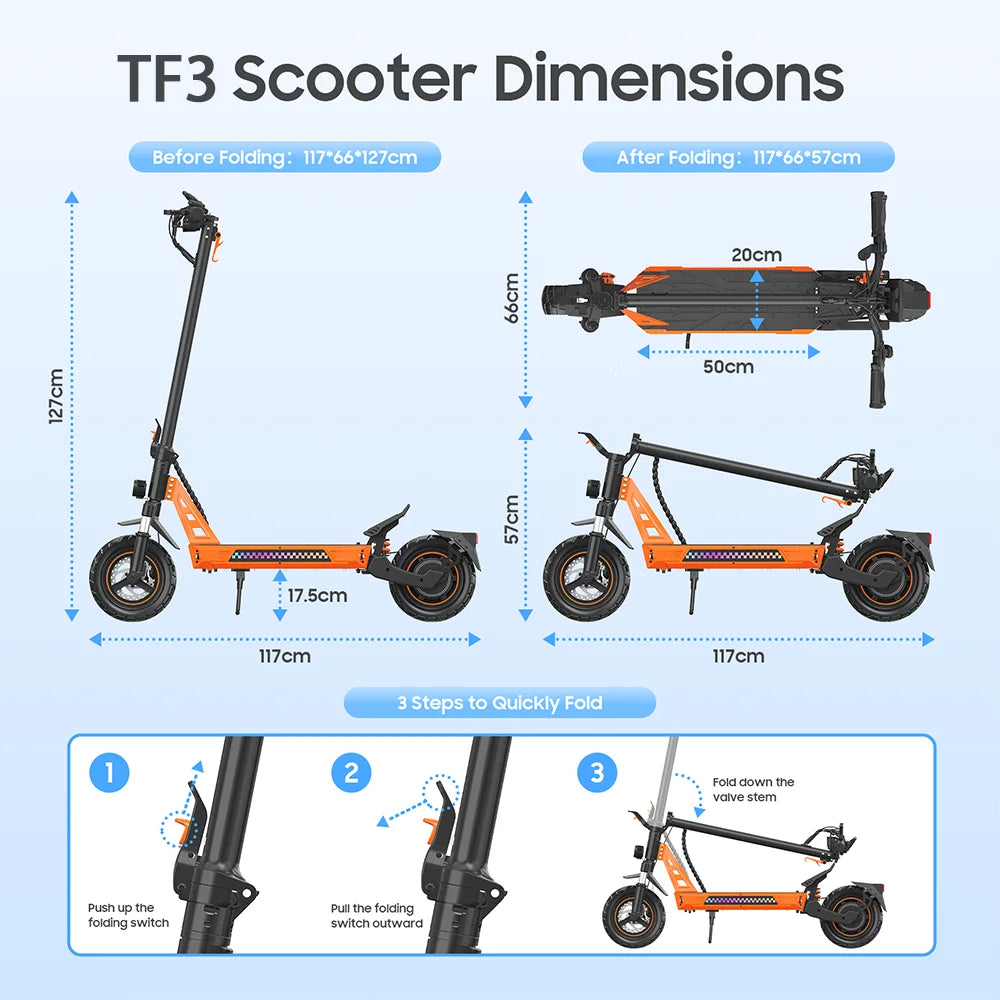 TOFUN TF3 1000W All-Terrain Scooter