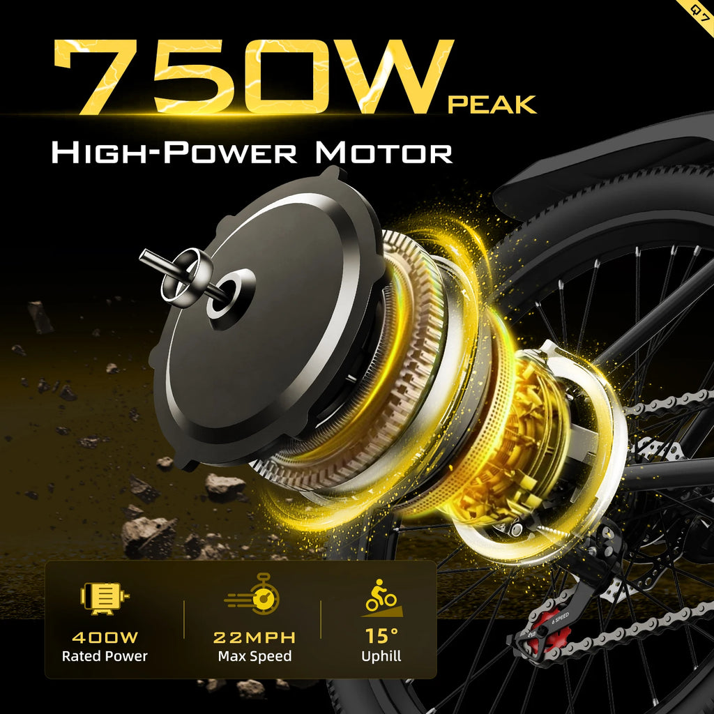 Aairsk Q7 400W Fat Tire E-Bike