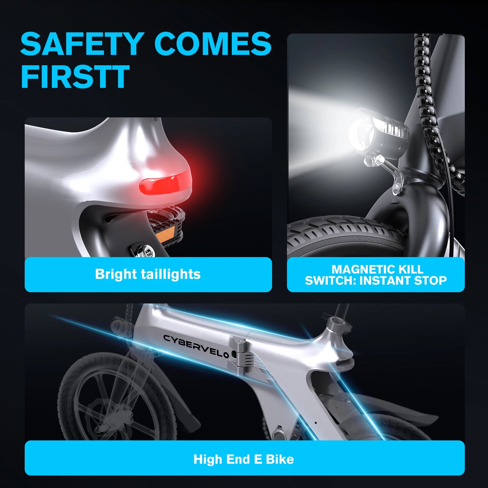 Cybervelo Folding City E-Bike