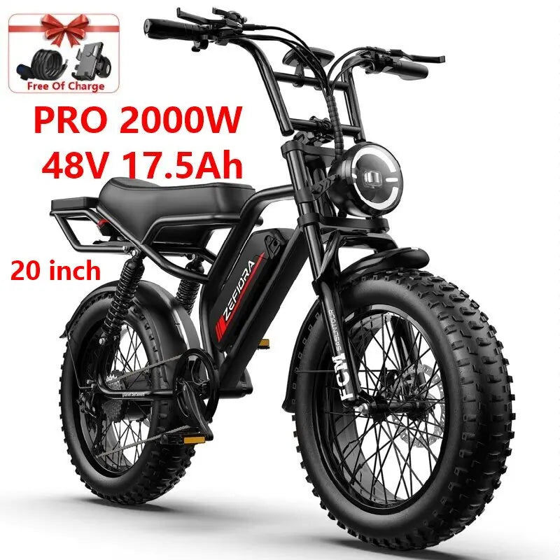 1000–2000W Long Range E-Bike
