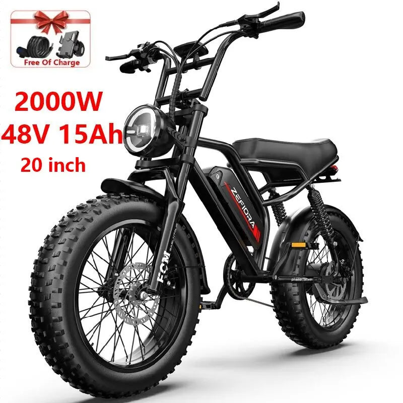 1000–2000W Long Range E-Bike