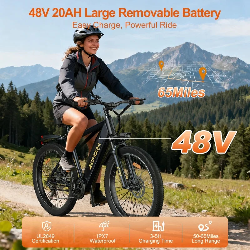 Full Suspension 1000W E-Bike
