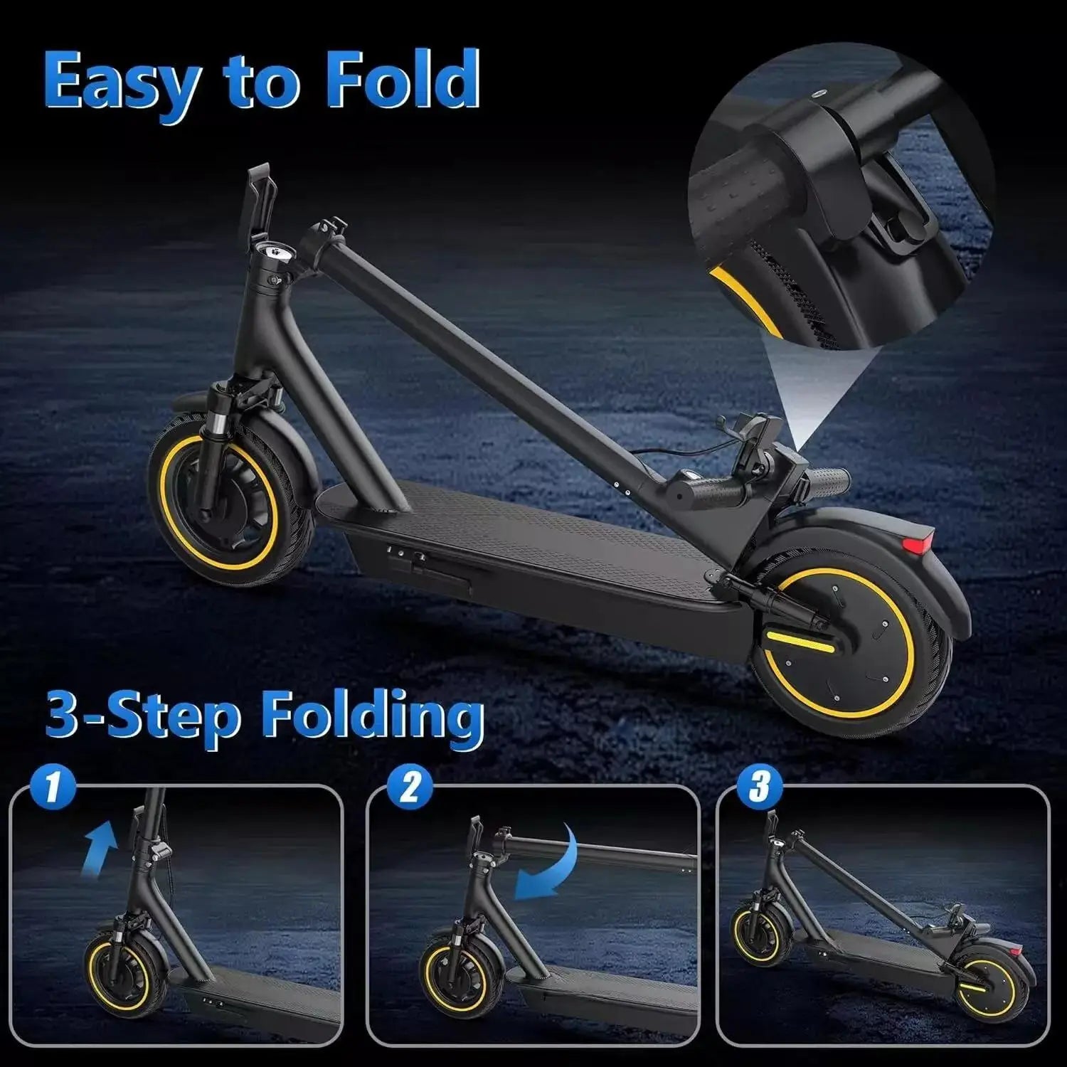 LAPDED LPMAX Folding Scooter (28 Mile Range)