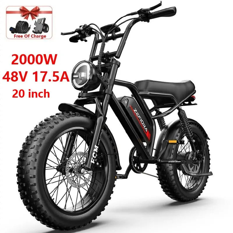 1000–2000W Long Range E-Bike