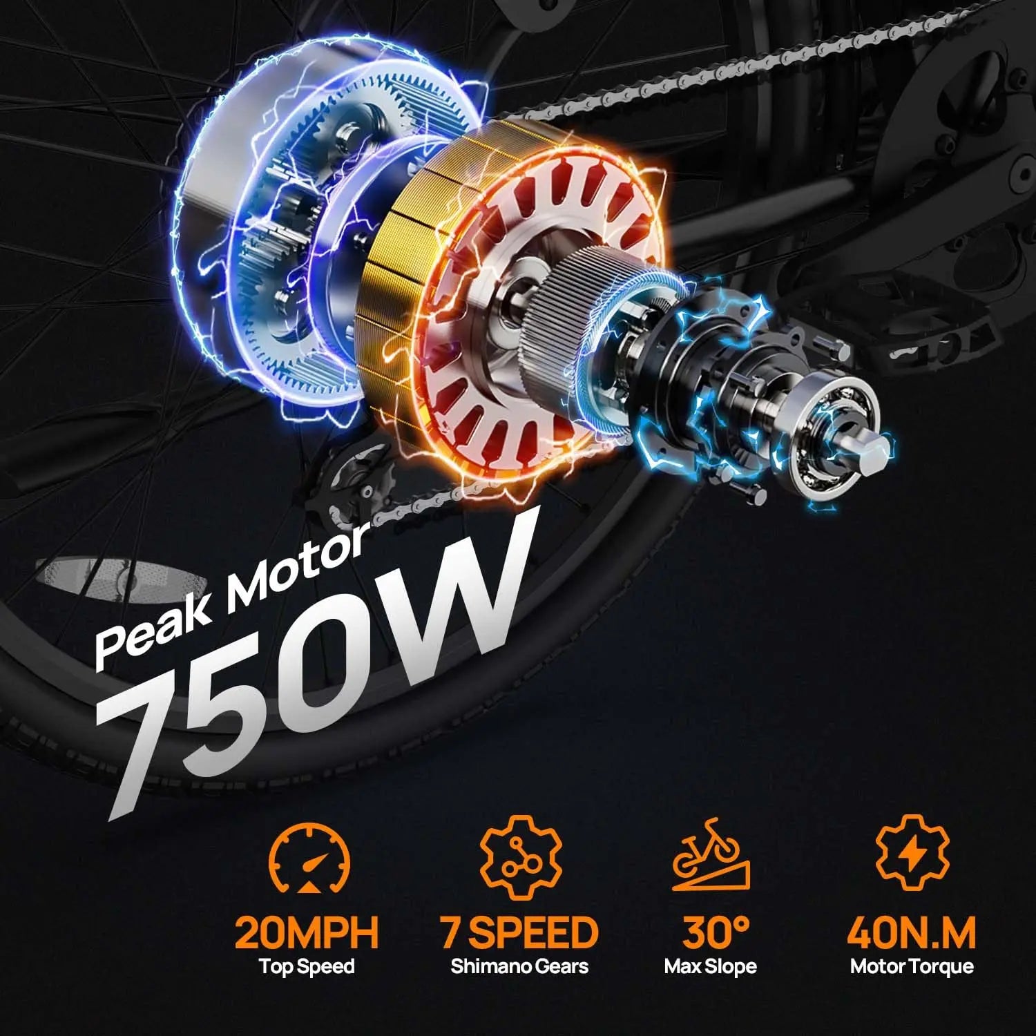 Peak 750W Commuter E-Bike