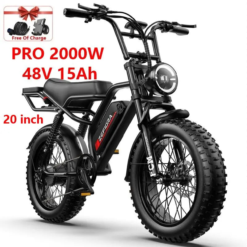 1000–2000W Long Range E-Bike