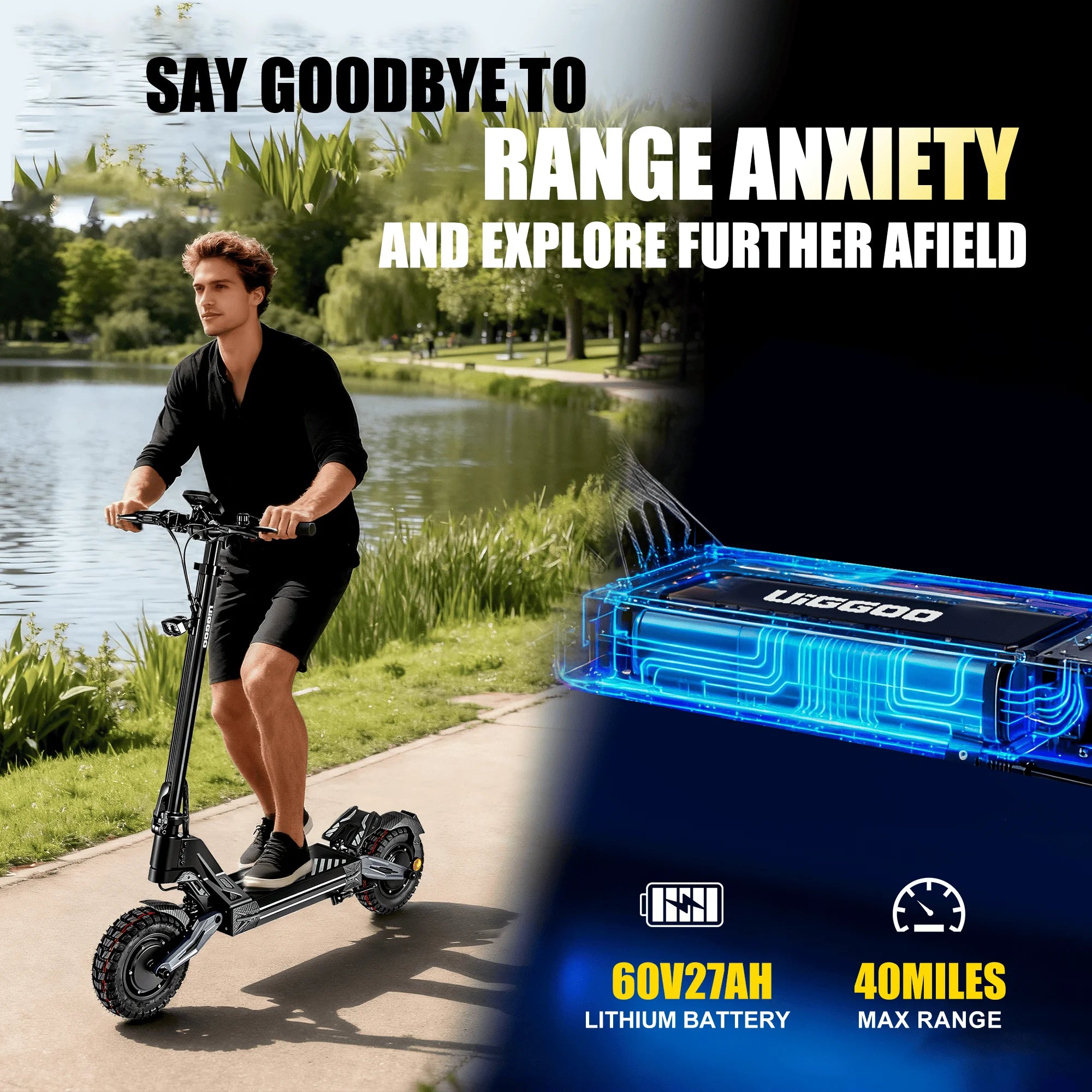 Dual 4000W Off-Road E-Scooter (45MPH)