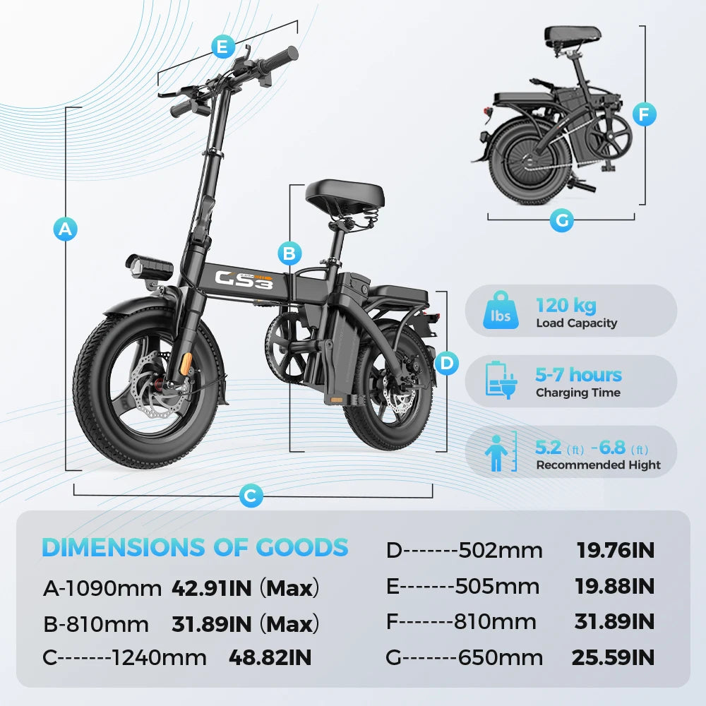 GS3 500W City Electric Bike