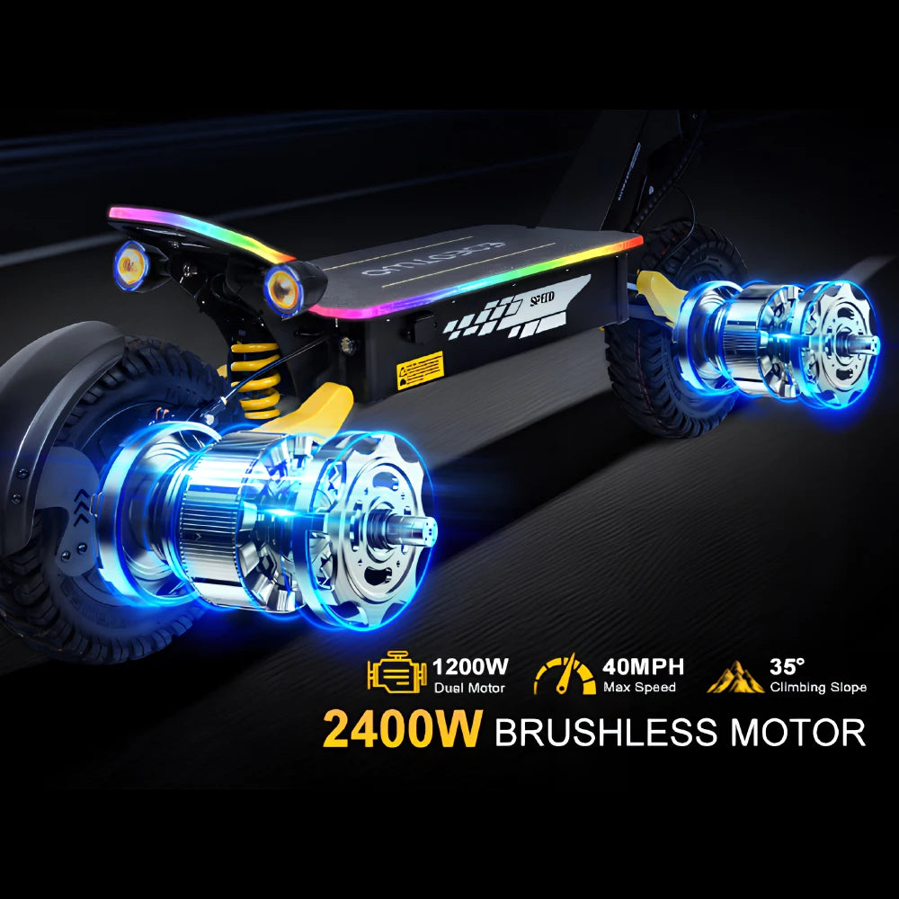 2400W Dual Motor Off-Road E-Scooter