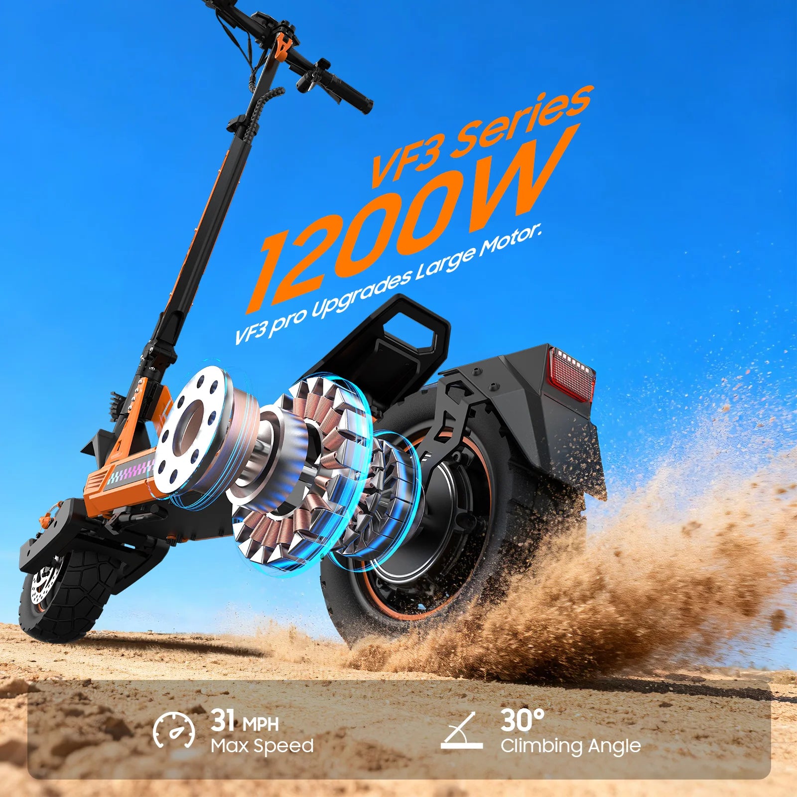TOFUN TF3 Pro 1200W Foldable Scooter
