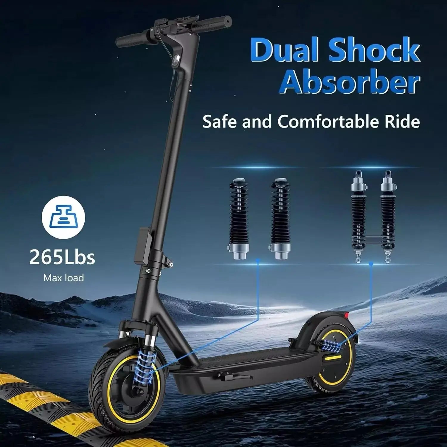 LAPDED LPMAX Folding Scooter (28 Mile Range)