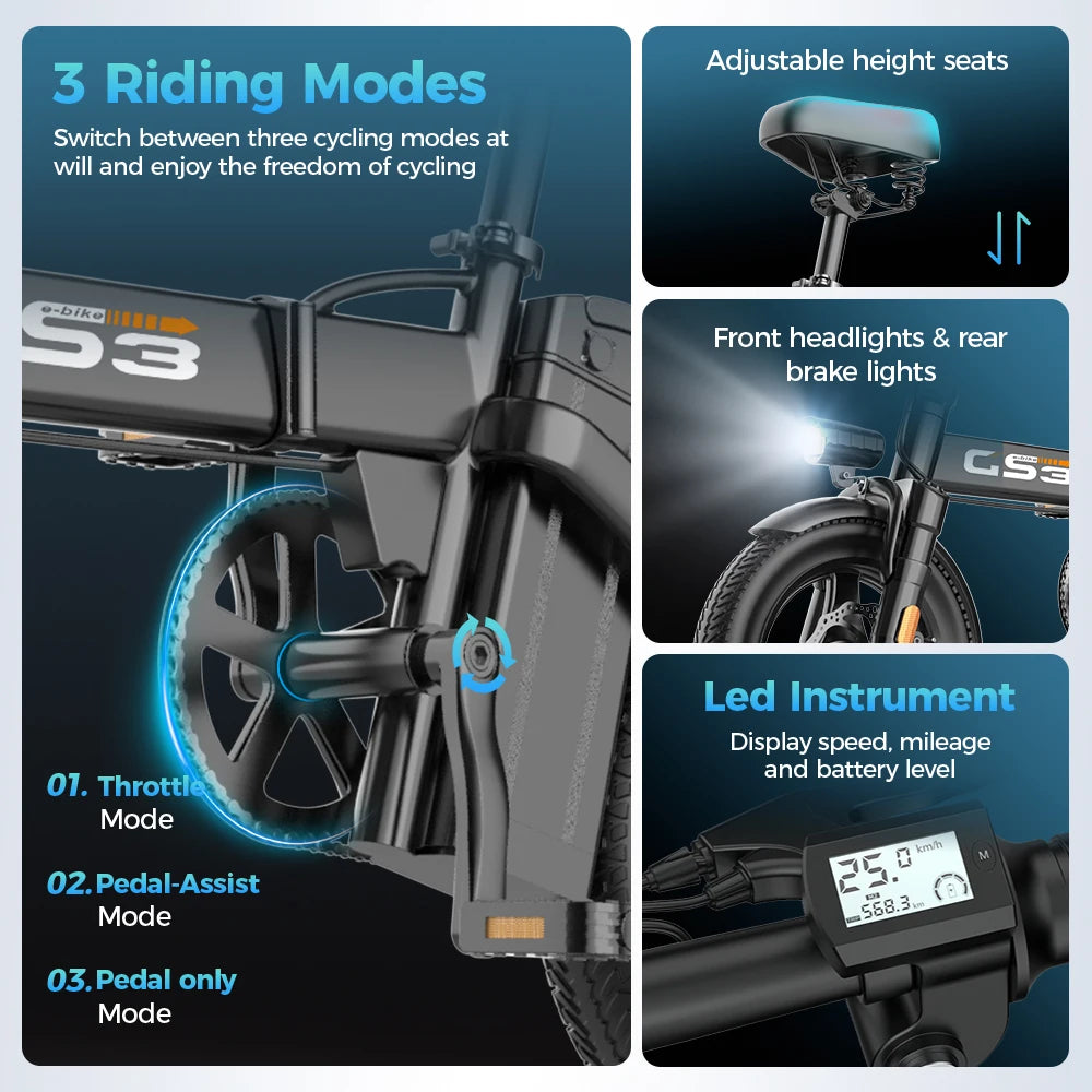 GS3 500W City Electric Bike