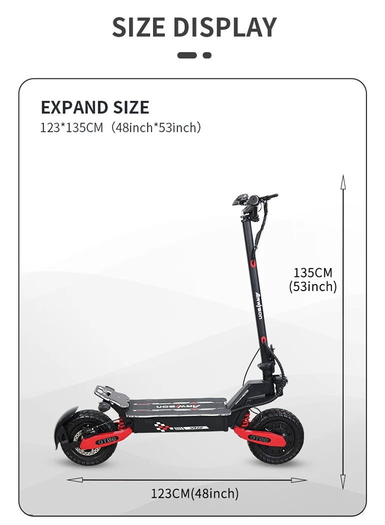 Arwibon GT06 Plus 35MPH Off-Road Scooter