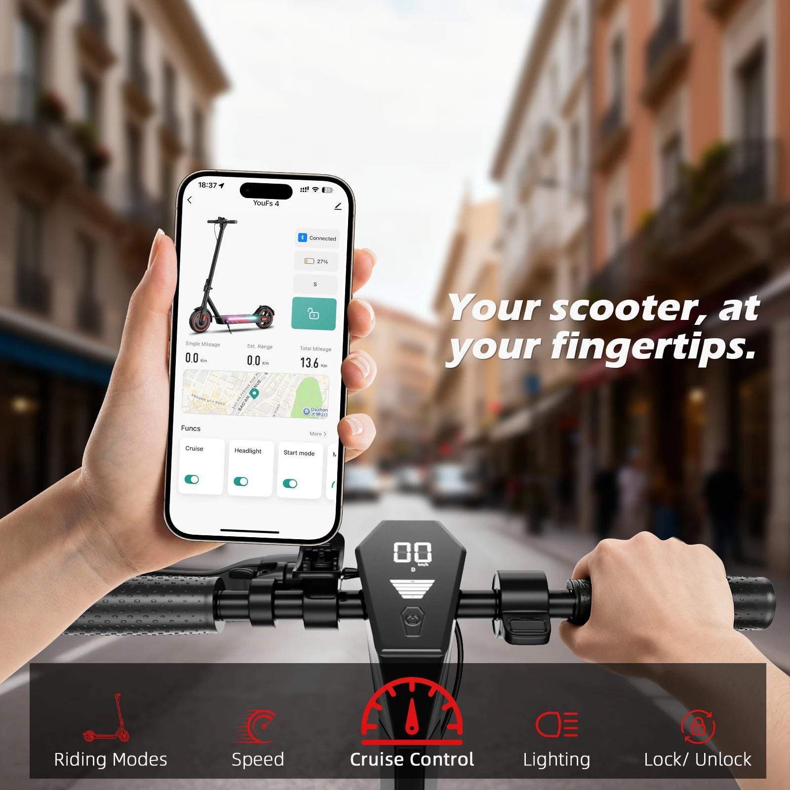 HiQIS V10 Pro 500W Commuter Scooter