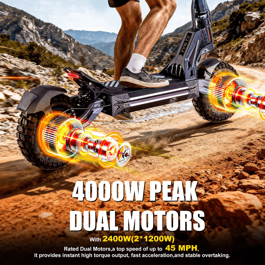 Dual 4000W Off-Road E-Scooter (45MPH)