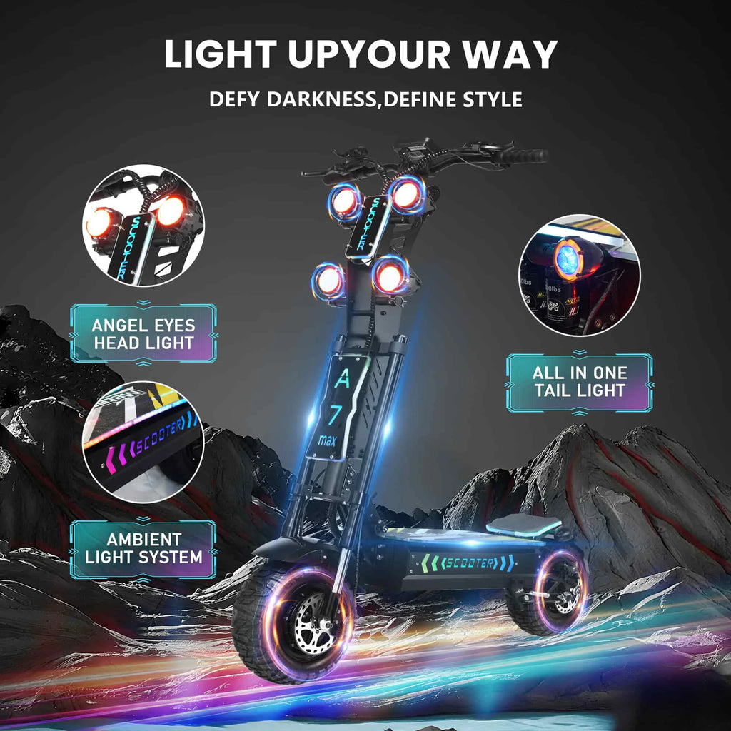GLEERIDE A7 MAX Dual Motor Off-Road Scooter