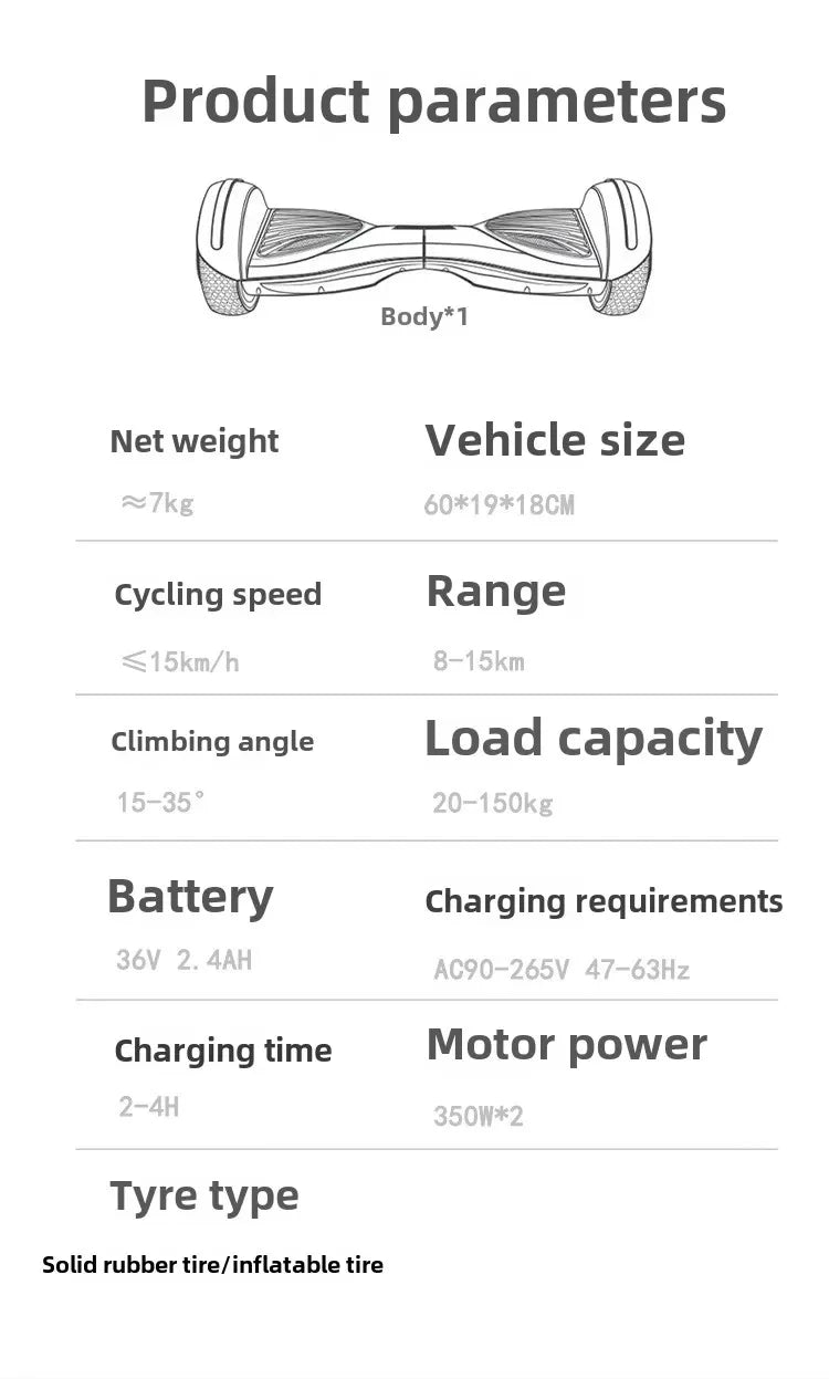 Smart Self-Balancing Hoverboard