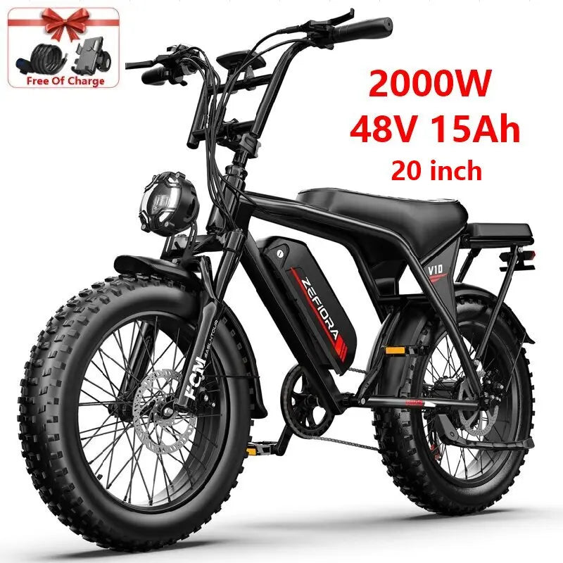 1000–2000W Long Range E-Bike